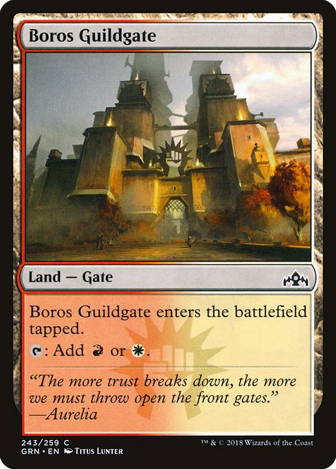 【Foil】【EN】ボロスのギルド門/Boros Guildgate [GRN] 無C No.243