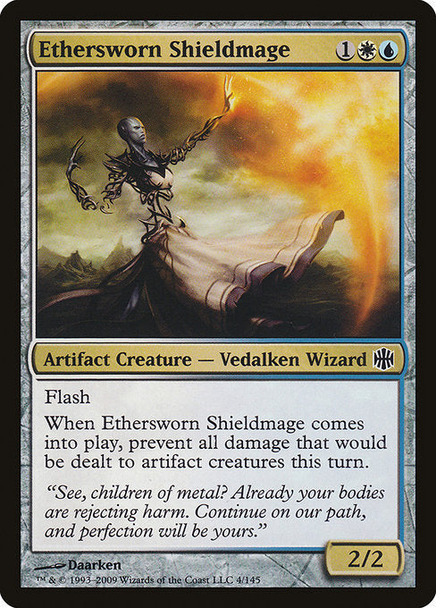 【Foil】【EN】エーテル宣誓会の盾魔道士/Ethersworn Shieldmage [ARB] 茶C No.4