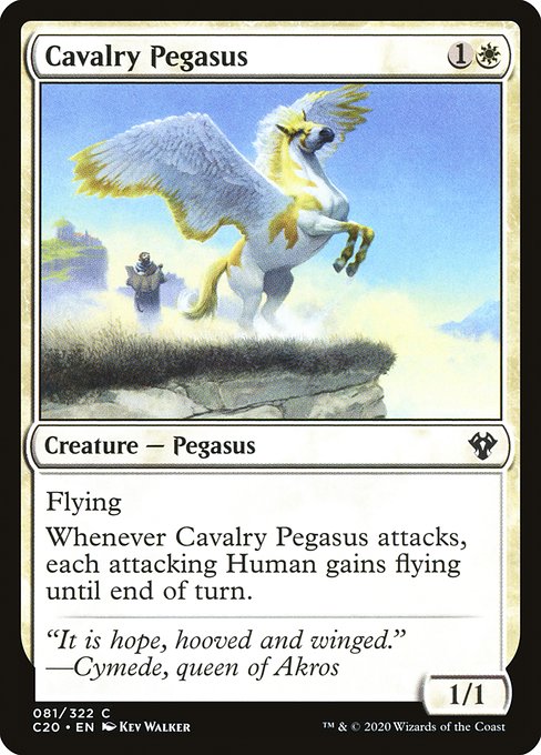 【EN】乗騎ペガサス/Cavalry Pegasus [C20] 白C No.81