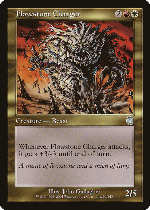 【Foil】【EN】流動石の突撃獣/Flowstone Charger [APC] 金U No.99