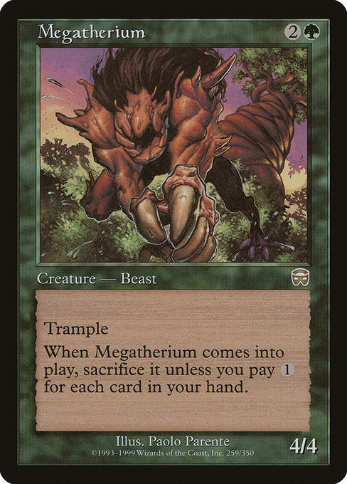 【Foil】【EN】メガセリウム/Megatherium [MMQ] 緑R No.259