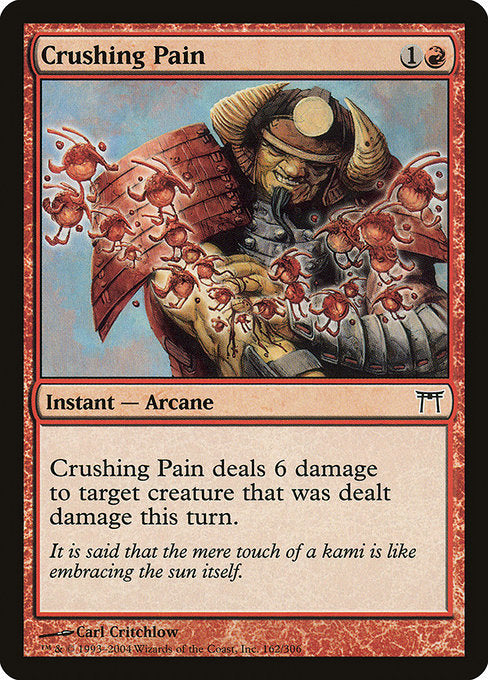 【Foil】【EN】すさまじい痛み/Crushing Pain [CHK] 赤C No.162