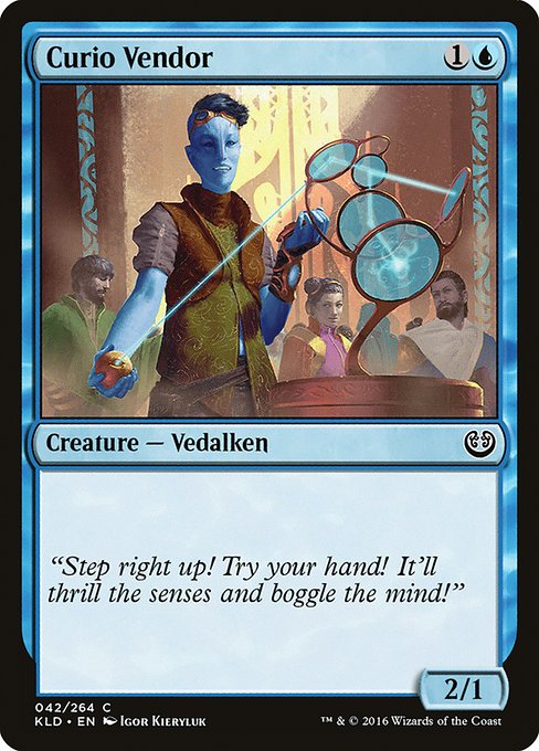 【Foil】【EN】珍品売り/Curio Vendor [KLD] 青C No.42