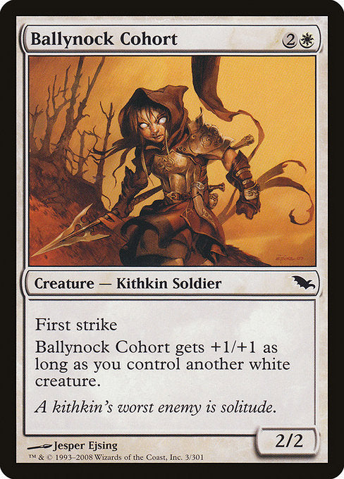 【Foil】【EN】バリーノックの群勢/Ballynock Cohort [SHM] 白C No.3