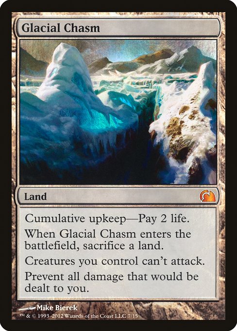 【Foil】【EN】Glacial Chasm [V12] 無M No.7