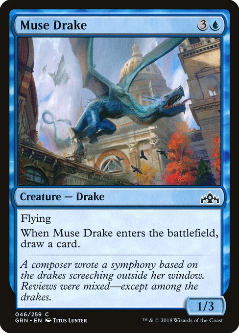 【EN】詩神のドレイク/Muse Drake [GRN] 青C No.46