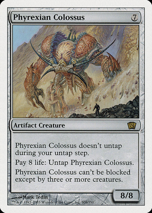 【EN】ファイレクシアの巨像/Phyrexian Colossus [8ED] 茶R No.309