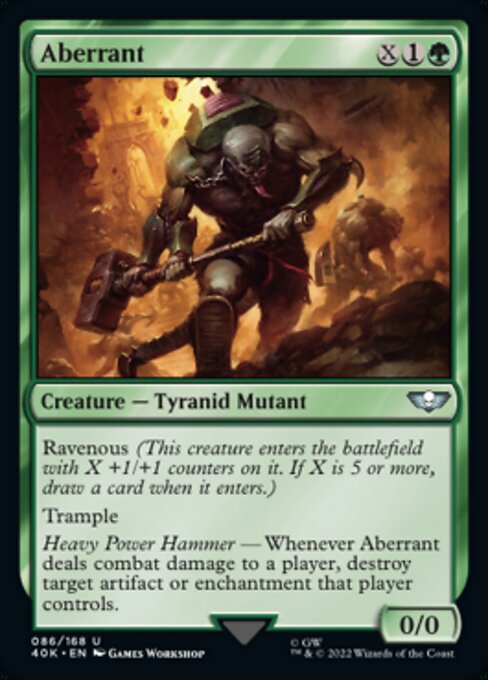 【Foil】【EN】Aberrant [40K] 緑U No.86★