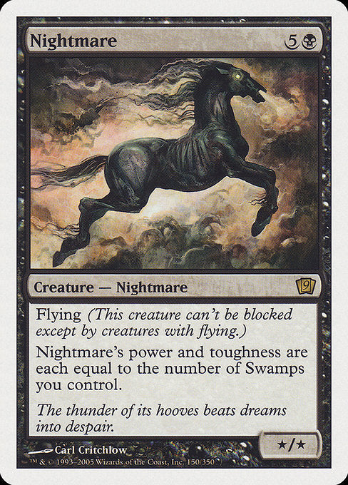 【Foil】【EN】夢魔/Nightmare [9ED] 黒R No.150