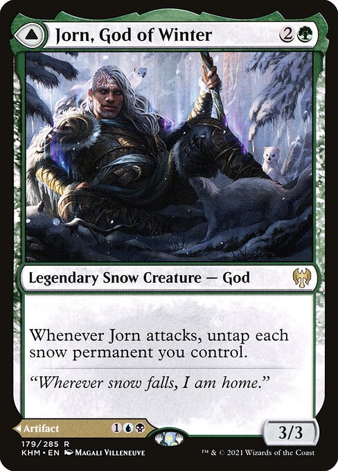 【Foil】【EN】Jorn, God of Winter // Kaldring, the Rimestaff [KHM] 混R No.179