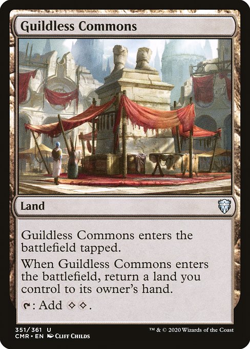 【Foil】【EN】ギルド無しの公共地/Guildless Commons [CMR] 無U No.351