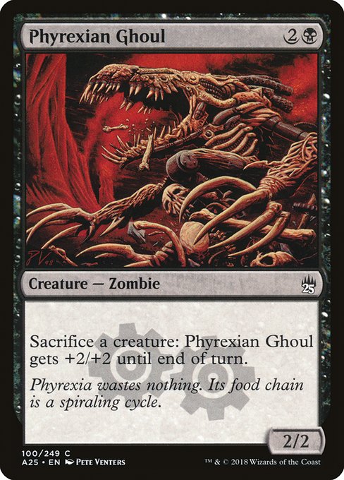 【Foil】【EN】ファイレクシアの食屍鬼/Phyrexian Ghoul [A25] 黒C No.100