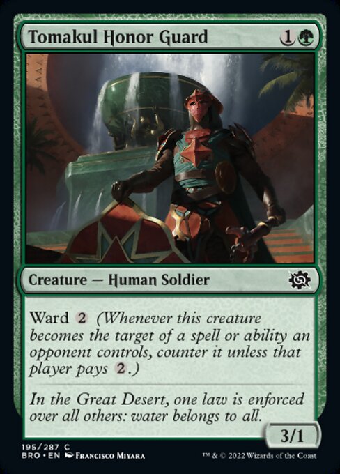 【Foil】【EN】トマクルの儀仗兵/Tomakul Honor Guard [BRO] 緑C No.195