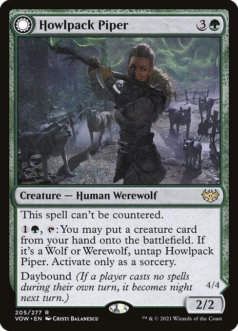 【Foil】【EN】Howlpack Piper // Wildsong Howler [VOW] 混R No.205