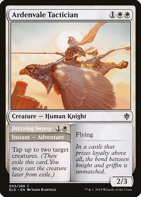 【Foil】【EN】Ardenvale Tactician // Dizzying Swoop [ELD] 混C No.5