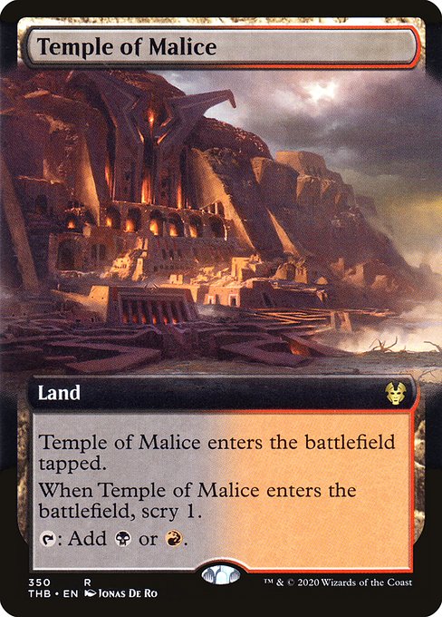 【Foil】【EN】悪意の神殿/Temple of Malice [THB] 無R No.350