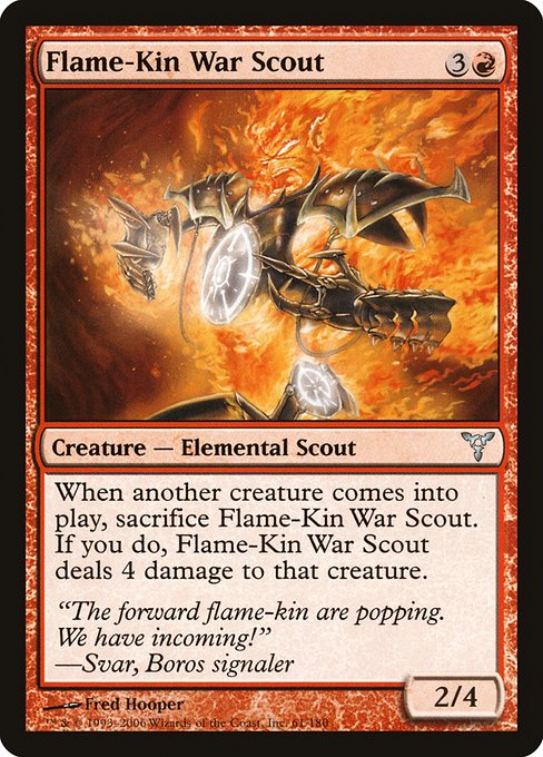 【EN】炎の血族の戦場偵察兵/Flame-Kin War Scout [DIS] 赤U No.61