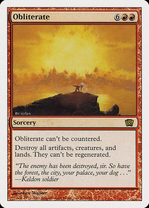 【EN】抹消/Obliterate [8ED] 赤R No.204