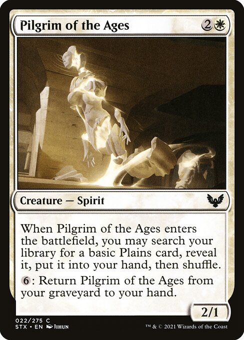 【Foil】【EN】星霜の巡礼者/Pilgrim of the Ages [STX] 白C No.22