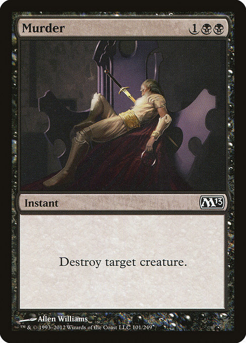 【Foil】【EN】殺害/Murder [M13] 黒C No.101
