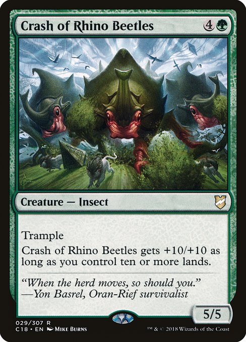 【EN】サイ甲虫の暴走/Crash of Rhino Beetles [C18] 緑R No.29