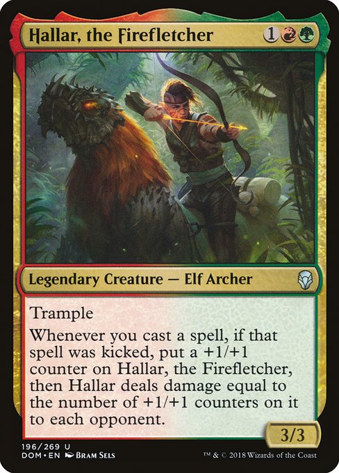 【EN】炎矢師、ハラー/Hallar, the Firefletcher [DOM] 金U No.196