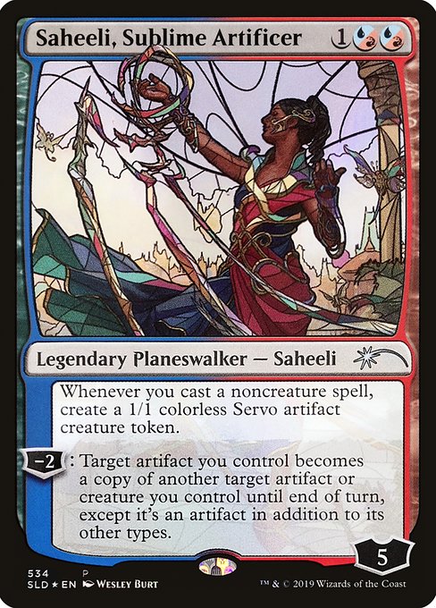 【Foil】【EN】崇高な工匠、サヒーリ/Saheeli, Sublime Artificer [SLD] 金U No.534