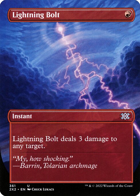 【EN】稲妻/Lightning Bolt [2X2] 赤U No.361