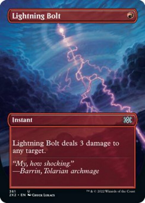 【Foil】【EN】稲妻/Lightning Bolt [2X2] 赤U No.361