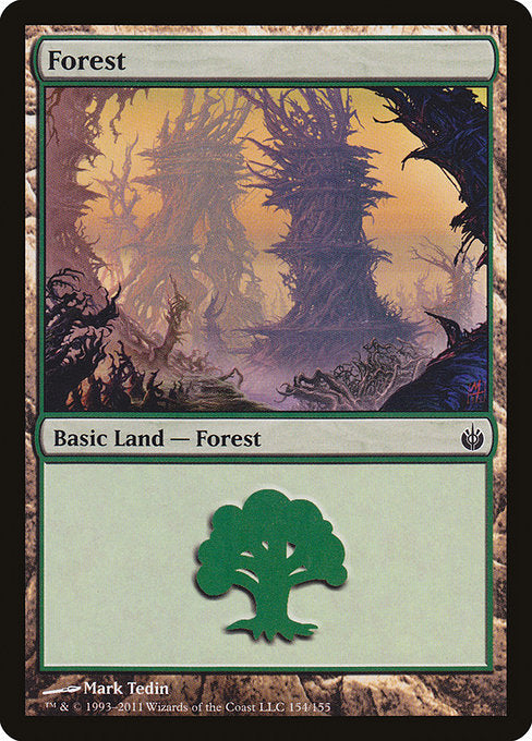 【Foil】【EN】森/Forest [MBS] 無C No.154