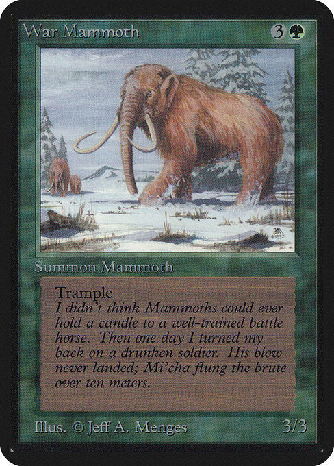 【EN】ウォー・マンモス/War Mammoth [LEA] 緑C No.227
