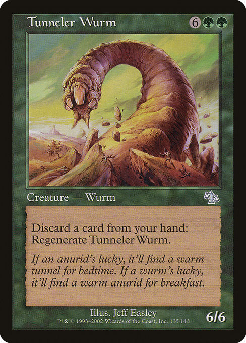【Foil】【EN】穴掘りワーム/Tunneler Wurm [JUD] 緑U No.135