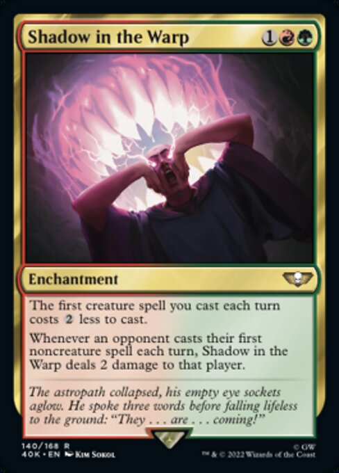 【Foil】【EN】Shadow in the Warp [40K] 金R No.140★
