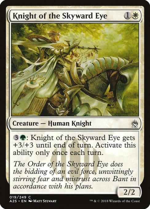 【Foil】【EN】天望の騎士/Knight of the Skyward Eye [A25] 白C No.19