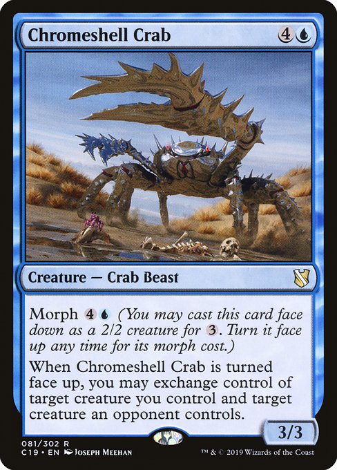 【EN】金属殻のカニ/Chromeshell Crab [C19] 青R No.81