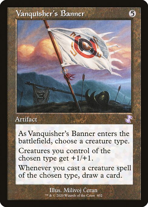【Foil】【EN】勝者の戦旗/Vanquisher's Banner [TSR] 茶S No.402