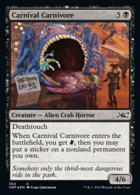 ■ギャラクシー・Foil■【EN】Carnival Carnivore [UNF] 黒C No.354