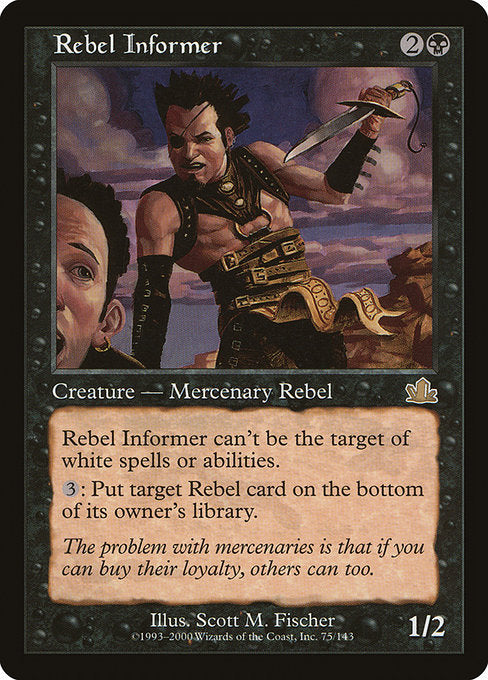 【Foil】【EN】反逆者の密告人/Rebel Informer [PCY] 黒R No.75