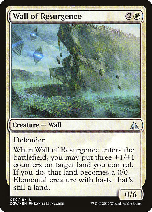 【Foil】【EN】復興の壁/Wall of Resurgence [OGW] 白U No.39