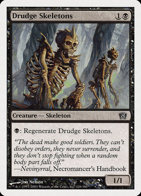 【EN】蠢く骸骨/Drudge Skeletons [8ED] 黒C No.129