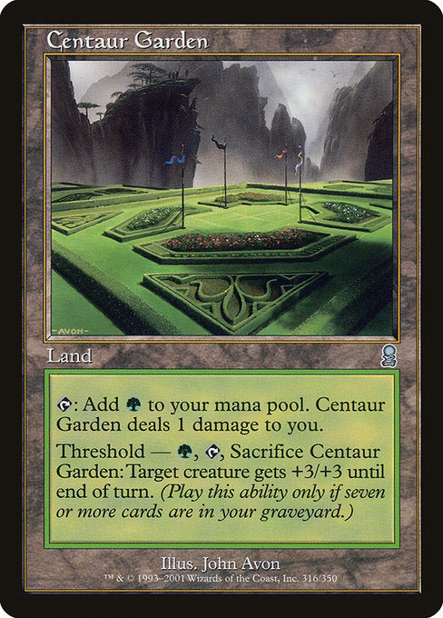 【EN】ケンタウルスの庭園/Centaur Garden [ODY] 無U No.316