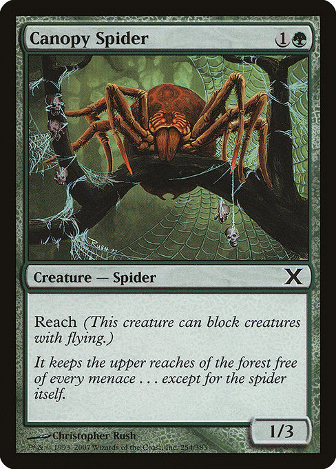 【EN】梢の蜘蛛/Canopy Spider [10E] 緑C No.254