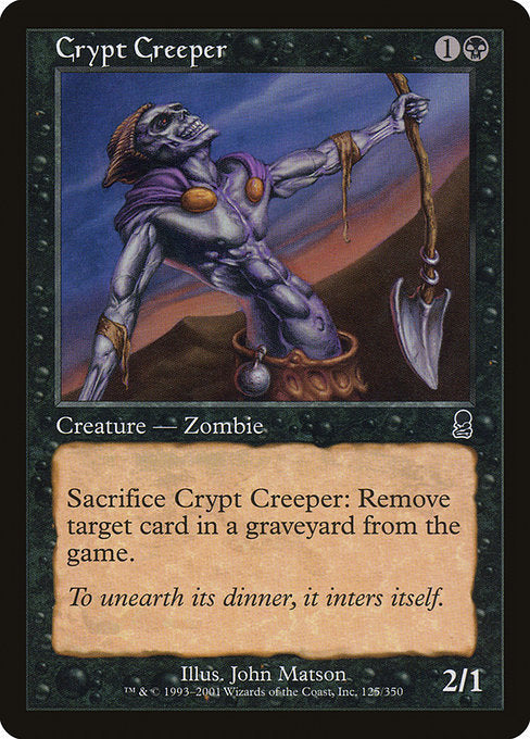【Foil】【EN】墓所を歩くもの/Crypt Creeper [ODY] 黒C No.125