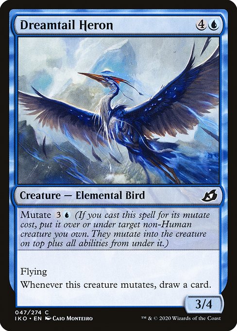 【EN】夢尾の鷺/Dreamtail Heron [IKO] 青C No.47