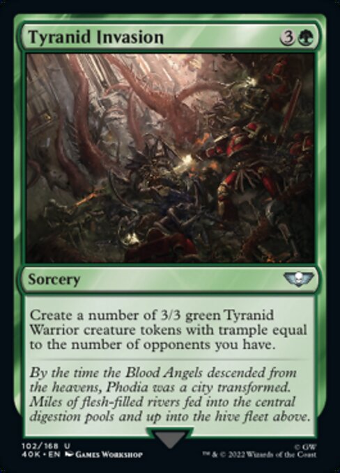 【Foil】【EN】Tyranid Invasion [40K] 緑U No.102★