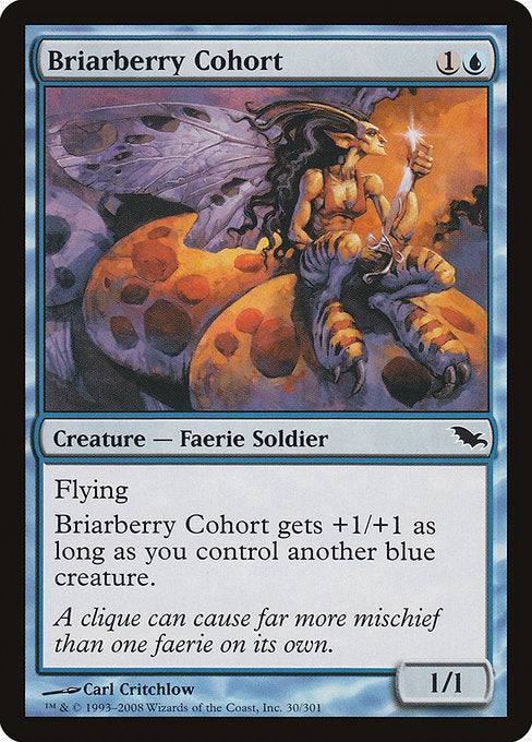 【Foil】【EN】茨苺の群勢/Briarberry Cohort [SHM] 青C No.30