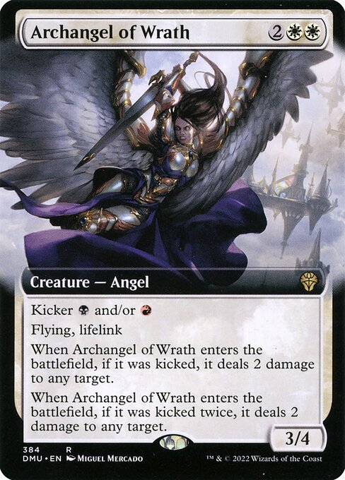 【Foil】【EN】怒りの大天使/Archangel of Wrath [DMU] 白R No.384