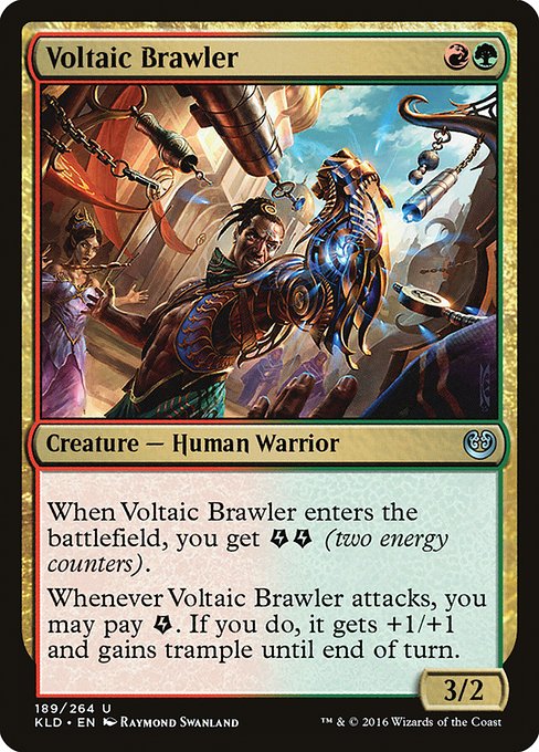 【Foil】【EN】通電の喧嘩屋/Voltaic Brawler [KLD] 金U No.189