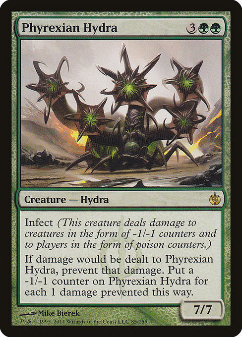 【Foil】【EN】ファイレクシアのハイドラ/Phyrexian Hydra [MBS] 緑R No.85