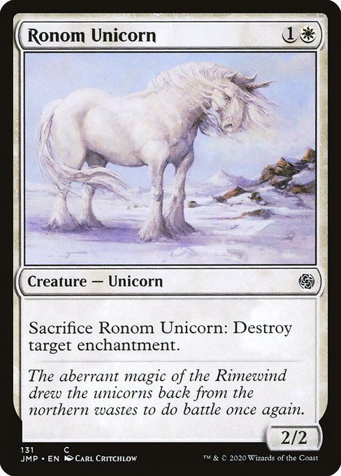 【EN】ロノムの一角獣/Ronom Unicorn [JMP] 白C No.131